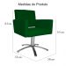 Poltrona Decorativa Camila Pés Metal Giratório Suede Verde - DS Estofados