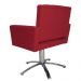 Poltrona Decorativa Camila Pés Metal Giratório Suede Vermelho - DS Estofados