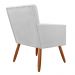 Poltrona Decorativa Cecilia Pés Palito Suede Branco - DS Estofados