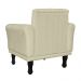 Poltrona Decorativa Classic Pés Luis XV Suede Bege - DS Estofados