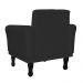 Poltrona Decorativa Classic Pés Luis XV Suede Preto - DS Estofados