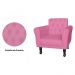 Poltrona Decorativa Classic Pés Luis XV Suede Rosa - DS Estofados