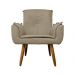 Poltrona Decorativa Emília Plus Suede Capuccino - Ds Móveis