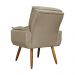 Poltrona Decorativa Emília Plus Suede Capuccino - Ds Móveis