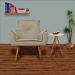 Poltrona Decorativa Emília Plus Suede Capuccino - Ds Móveis