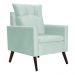 Poltrona Decorativa Ligia Luxo Veludo Acqua - DS Estofados