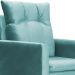 Poltrona Decorativa Ligia Luxo Veludo Azul Turquesa - DS Estofados