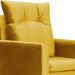 Poltrona Decorativa Ligia Luxo Veludo Mostarda - DS Estofados