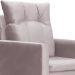 Poltrona Decorativa Ligia Luxo Veludo Rosê - DS Estofados