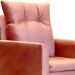 Poltrona Decorativa Ligia Luxo Veludo Terracota - DS Estofados