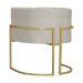 Poltrona Decorativa Luana Requinte Suede Bege - DS Estofados