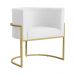 Poltrona Decorativa Luana Requinte Suede Branco - DS Estofados