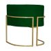 Poltrona Decorativa Luana Requinte Suede Verde - DS Estofados