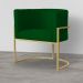 Poltrona Decorativa Luana Requinte Suede Verde - DS Estofados