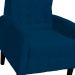 Poltrona Decorativa Luiza Para Sala Suede Azul Marinho - DS Estofados