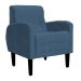 Poltrona Decorativa Luiza Para Sala Suede Azul Royal - DS Estofados