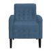Poltrona Decorativa Luiza Para Sala Suede Azul Royal - DS Estofados