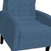 Poltrona Decorativa Luiza Para Sala Suede Azul Royal - DS Estofados