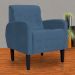 Poltrona Decorativa Luiza Para Sala Suede Azul Royal - DS Estofados