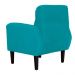 Poltrona Decorativa Luiza Para Sala Suede Azul Turquesa - DS Estofados