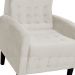 Poltrona Decorativa Luiza Para Sala Suede Bege - DS Estofados