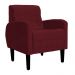 Poltrona Decorativa Luiza Para Sala Suede Bordô - DS Estofados