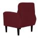Poltrona Decorativa Luiza Para Sala Suede Bordô - DS Estofados
