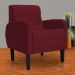 Poltrona Decorativa Luiza Para Sala Suede Bordô - DS Estofados