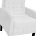 Poltrona Decorativa Luiza Para Sala Suede Branco - DS Estofados