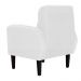 Poltrona Decorativa Luiza Para Sala Suede Branco - DS Estofados