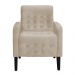 Poltrona Decorativa Luiza Para Sala Suede Cappuccino - DS Estofados