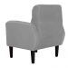 Poltrona Decorativa Luiza Para Sala Suede Cinza - DS Estofados