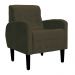 Poltrona Decorativa Luiza Para Sala Suede Marrom - DS Estofados