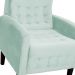 Poltrona Decorativa Luiza Para Sala de Tv Veludo Acqua - DS Estofados