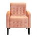 Poltrona Decorativa Luiza Para Sala de Tv Veludo Terracota - DS Estofados