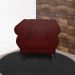 Poltrona Decorativa Maya Pés Luis XV Suede Bordô - DS Estofados