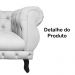 Poltrona Decorativa Maya Pés Luis XV Suede Branco - DS Estofados