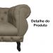 Poltrona Decorativa Maya Pés Luis XV Suede Capuccino - DS Estofados