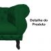 Poltrona Decorativa Maya Pés Luis XV Suede Verde - DS Estofados