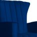 Poltrona Decorativa Melinda Pés Balanço Suede Azul Marinho