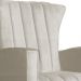 Poltrona Decorativa Melinda Pés Balanço Suede Bege