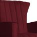 Poltrona Decorativa Melinda Pés Balanço Suede Bordô