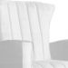 Poltrona Decorativa Melinda Pés Balanço Suede Branco