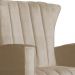 Poltrona Decorativa Melinda Pés Balanço Suede Capuccino