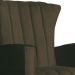 Poltrona Decorativa Melinda Pés Balanço Suede Marrom