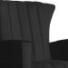 Poltrona Decorativa Melinda Pés Balanço Suede Preto