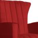 Poltrona Decorativa Melinda Pés Balanço Suede Vermelho