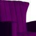 Poltrona Decorativa Melinda Pés Balanço Veludo Roxo