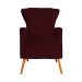 Poltrona Decorativa Melinda Pés Palito Suede Vinho