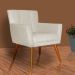 Poltrona Decorativa Onix Suede Bege - DS Estofados
